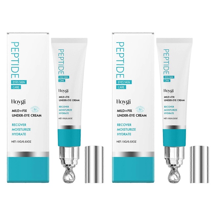 Szemkörnyékápoló krém, Hoygi, feltöltő hatású, 15g, 2 darabos szett