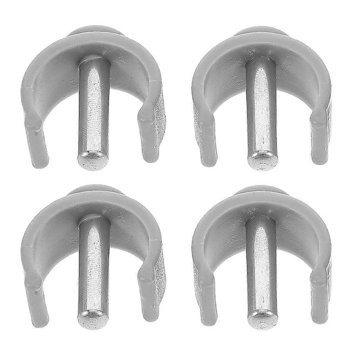 Set 4 accesorii prindere pentru bastoane, gri, 3.80x3.00x1.40cm