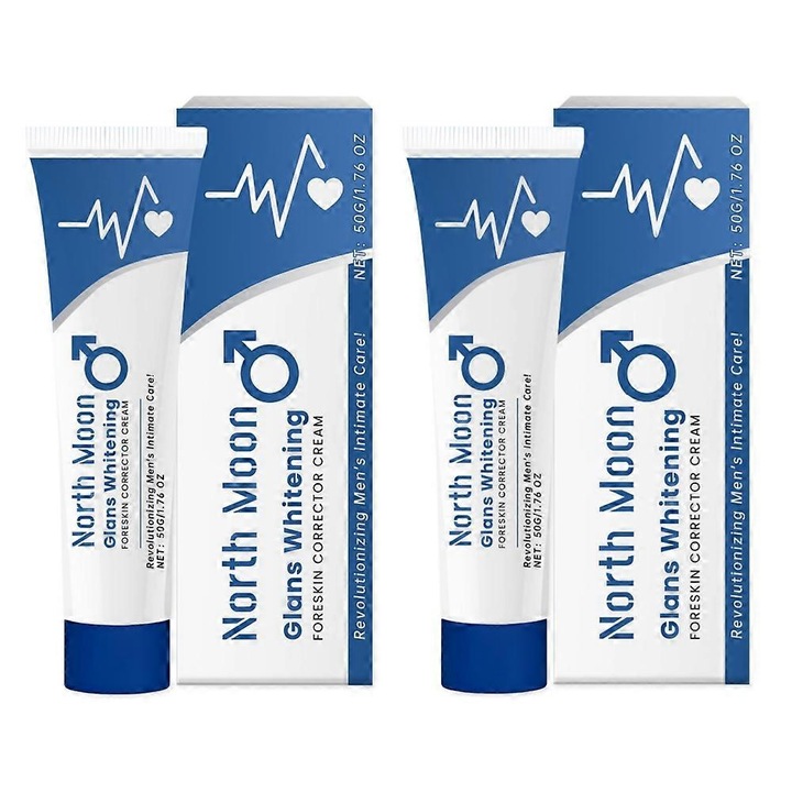 Gyulladáscsökkentő és duzzanatcsökkentő krém fitymakorrekcióra, North Moon, 2 darab, 50g