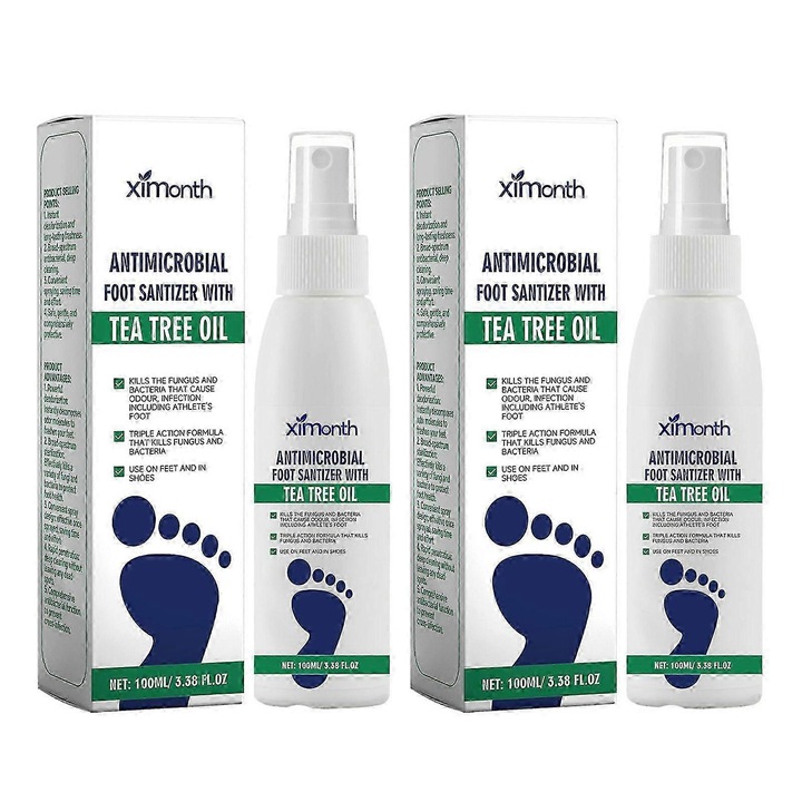 Teafaolajos lábhigiéniai spray, 2 darabos készlet, 100 ml