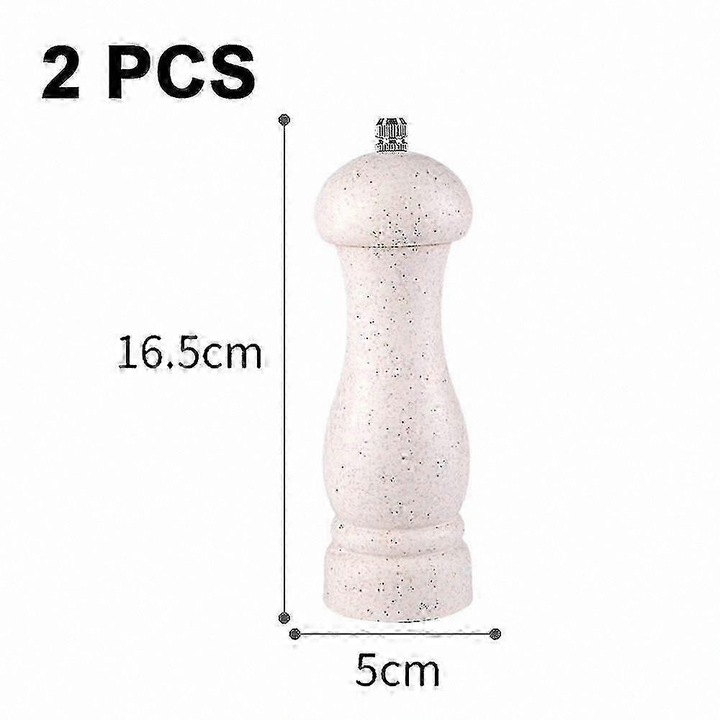 Set rasnite condimente din stejar, reglaj fin-coars, bej-verde nordic