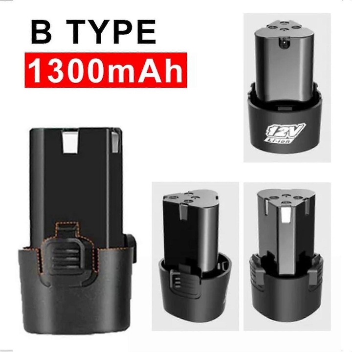 Baterie reincarcabila Li-ion 12V 3000mAh pentru masini de gaurit si insurubat, compatibilitate universala, instalare usoara