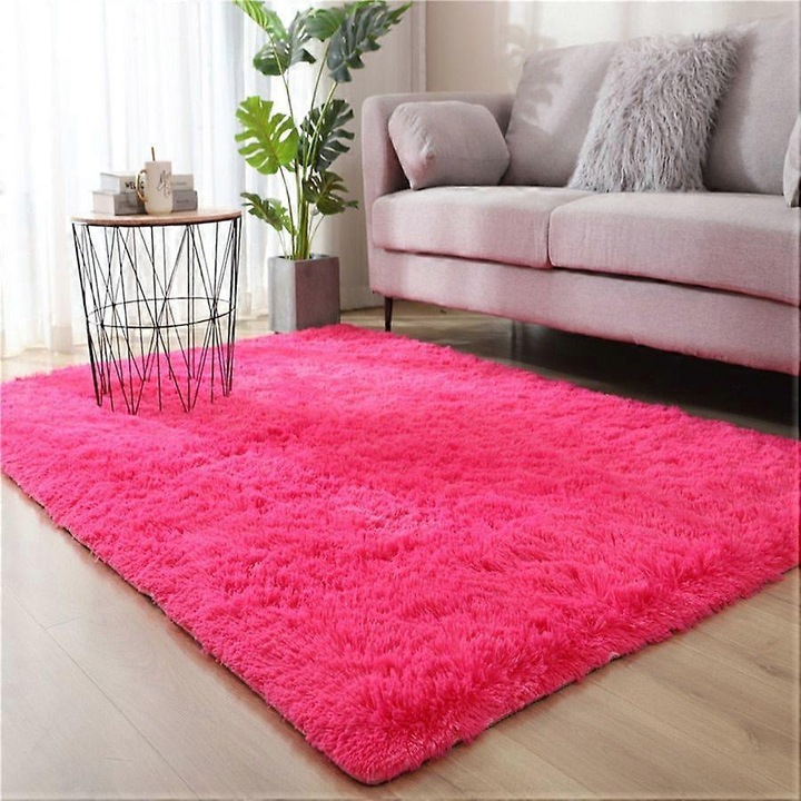 Covor moale din poliester, 120x160cm, multicolor, set de 1 bucata