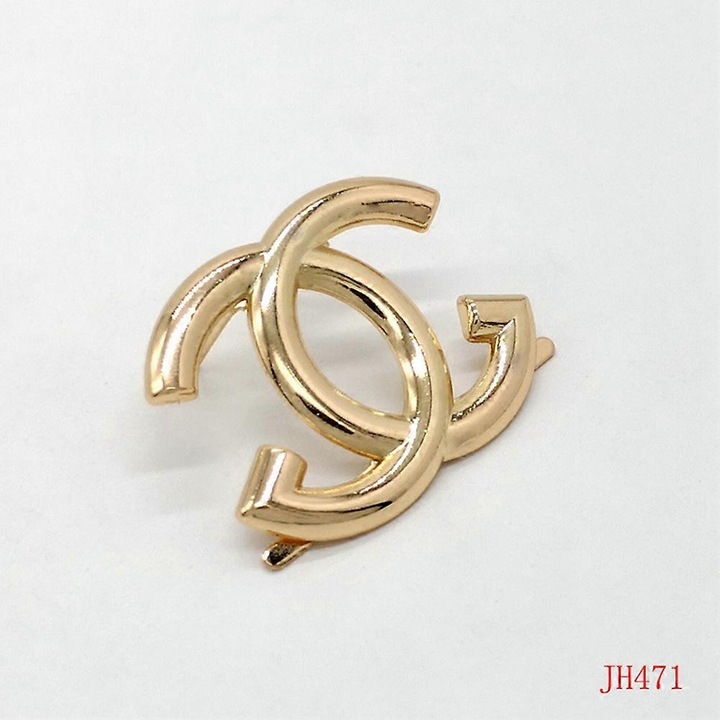 Csat dekoratív fém Double C, 27x35mm, több színű, 1 darabos szett