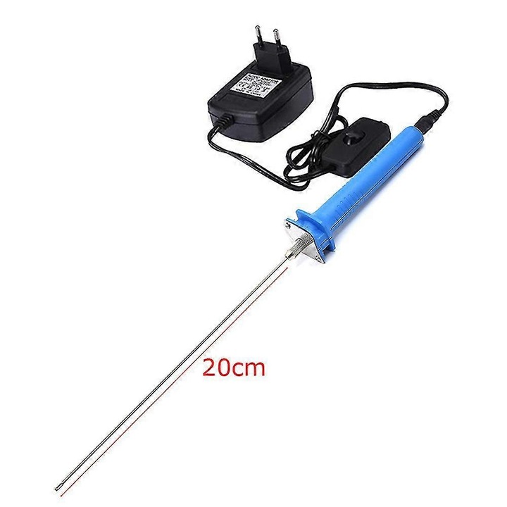 Taietor de spuma electric 15W 110V-240V, portabil, 20cm, albastru