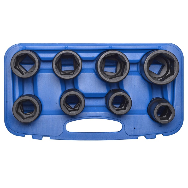 Set de Chei pentru Impact, 1", Dimensiuni 27-50 mm, 8 Bucati