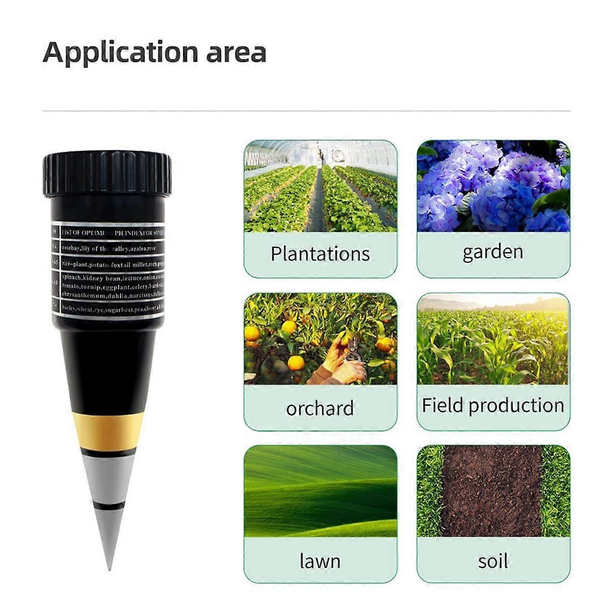 Sol Virginia Emag Tester de pH pentru sol, metal, 3-8 pH, umiditate 1-8, portabil - eMAG.ro