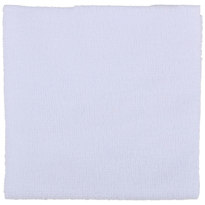 Set 12 lavete din microfibra Dirt Devil, reciclabile, 30x30cm, alb