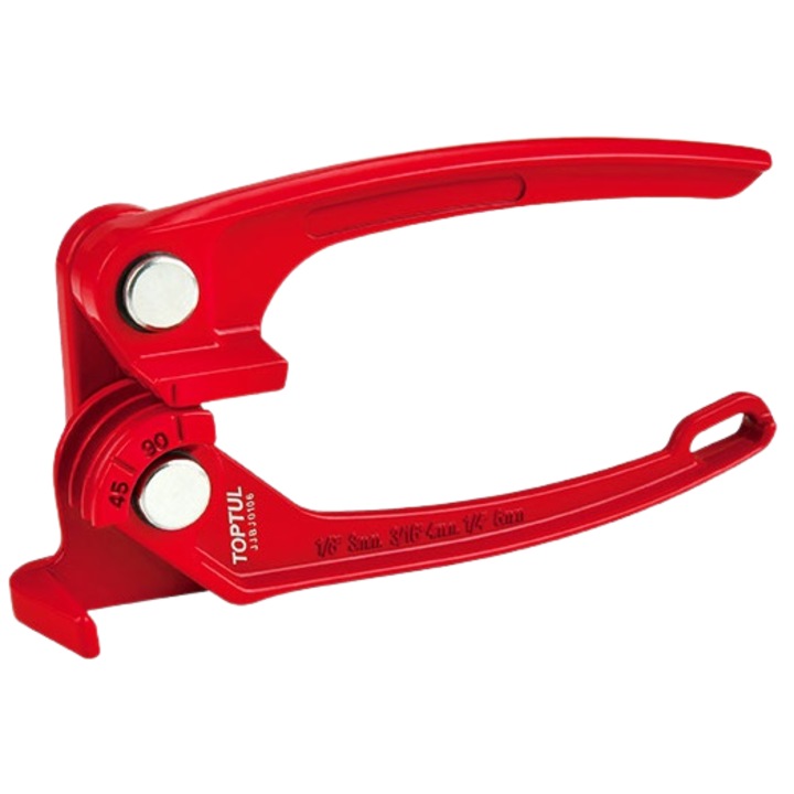 Dispozitiv TOPTUL JJBJ0106 pentru indoit tevi de frana, lungime 140 mm, diametru teava 3, 4, 6 mm