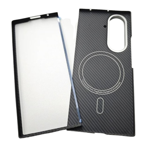Husa protectie Slim, antisoc, fibra de Kevlar, Negru, compatibil cu Samsung Galaxy Z Fold 7