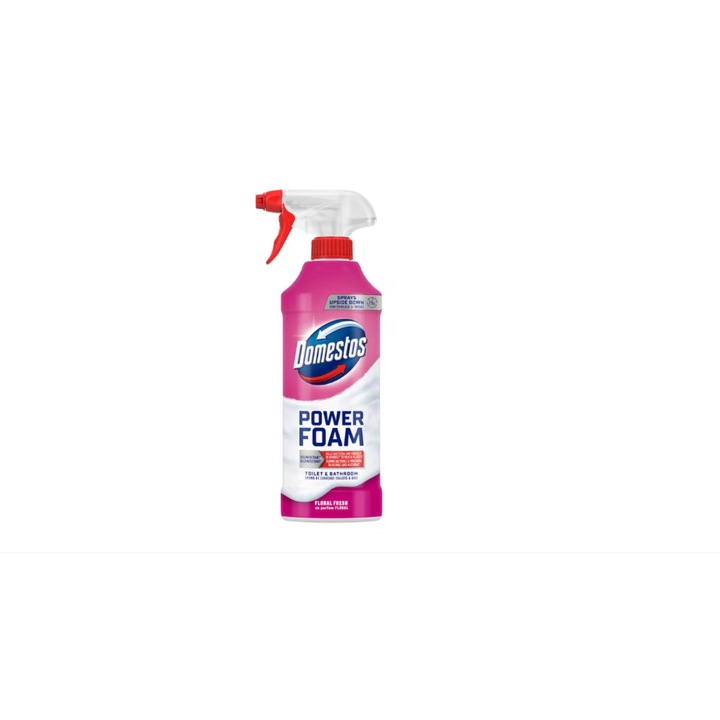 Spray Domestos spuma curatare cu parfum Floral, pentru toaleta si baie 435ml