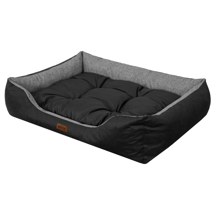 Culcus pentru caini, BJIRD, model Puffy, waterproof, 114x84cm, grafit