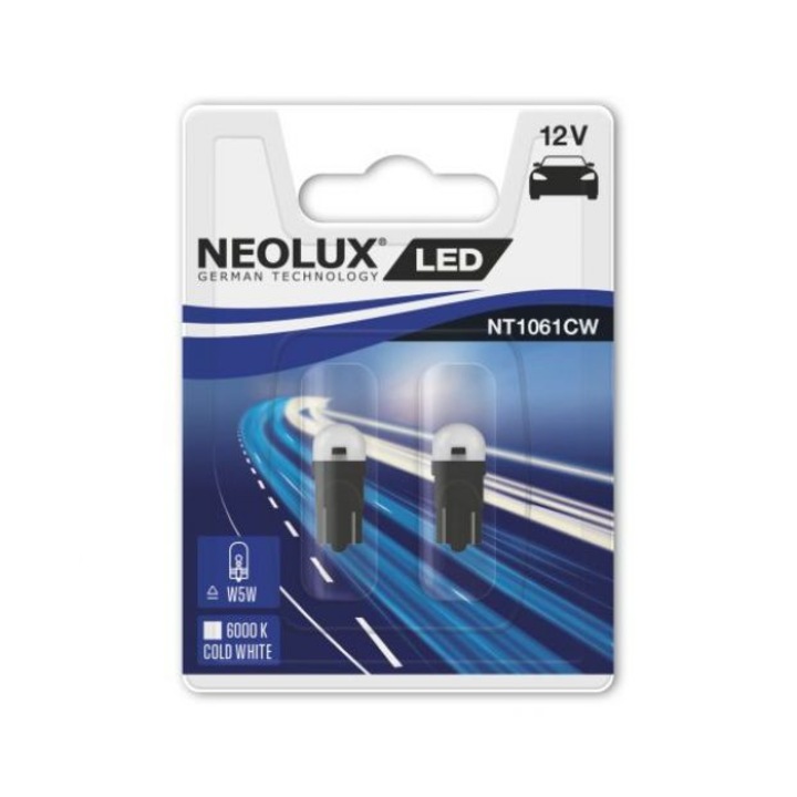 Neolux LED izzó W5W 12V 0.5W W2.1x9.5d