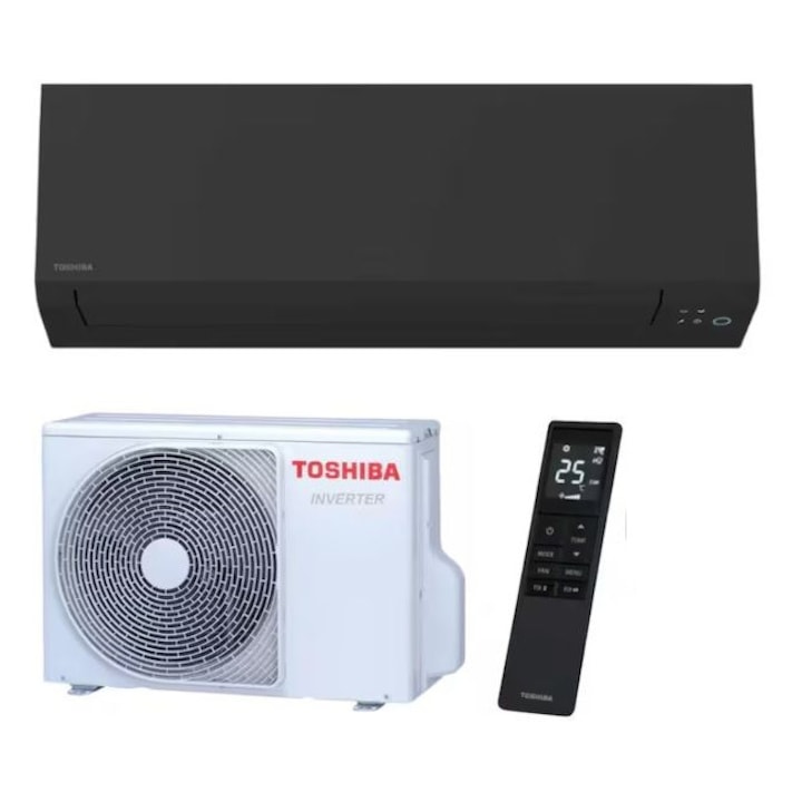 Aparat aer conditionat Toshiba Edge Black RAS-B22G3KVSGB-E-RAS-22J2AVSG-E1, Wi-Fi, 21000 BTU, Negru