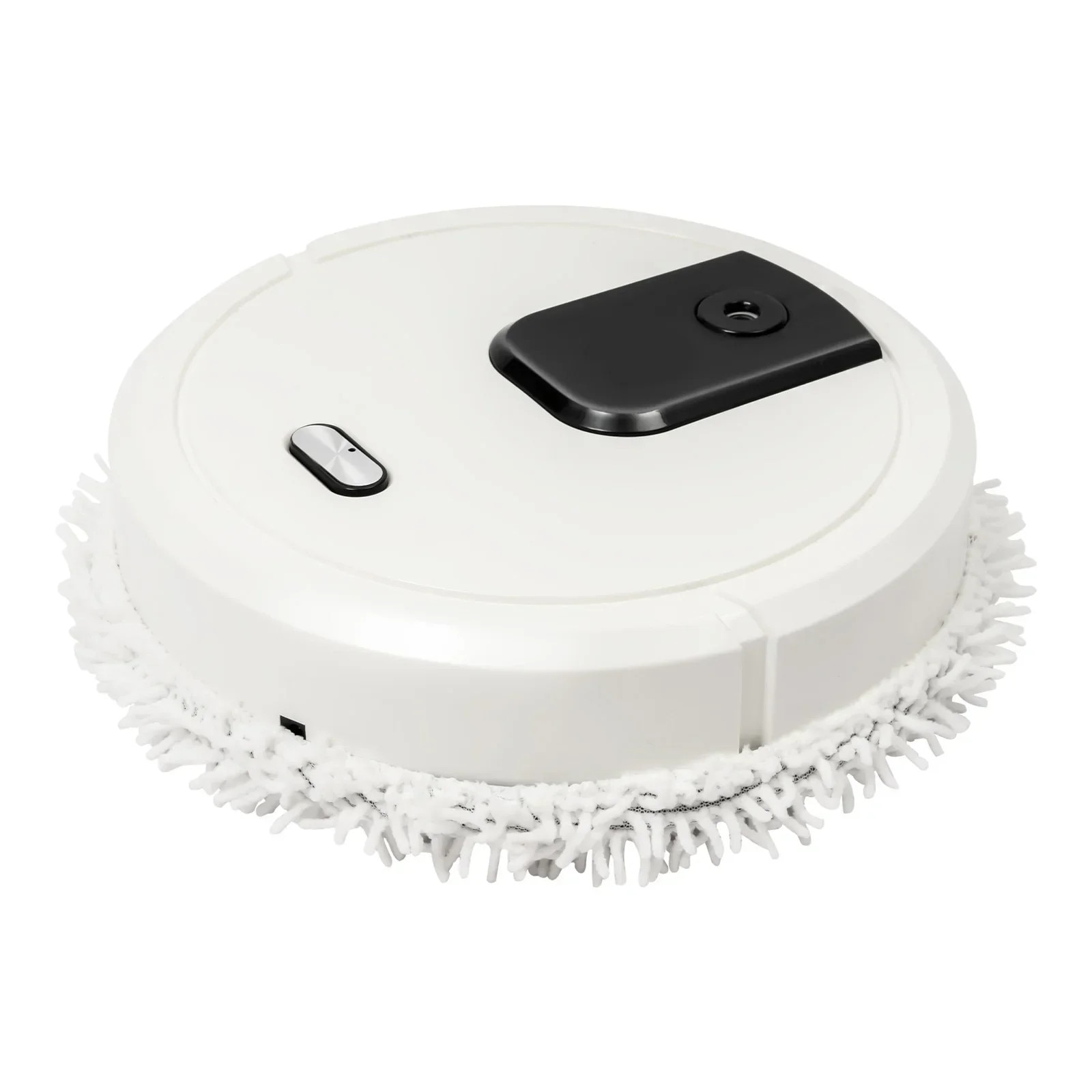 Robot mop alb, curatare automata, design compact, 25x25x6.5cm
