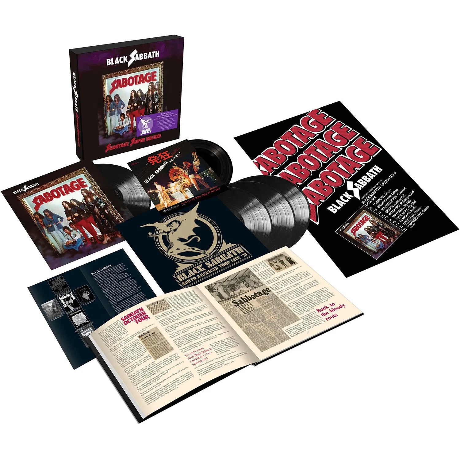 Black Sabbath: Sabotage (Super deluxe Box Set) - 5Vinyl, rock