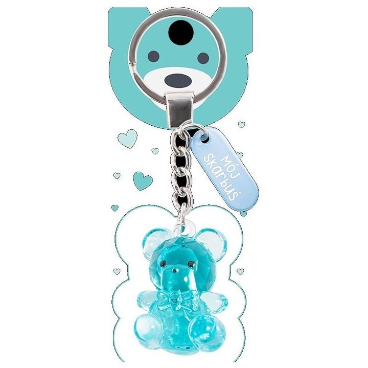 Brelok urs - Moj Skarbus, Be-Happy Gifts, design diamentat, 140x60mm