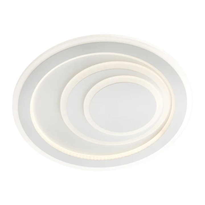 Плафониера LED Oma 01-4043, 40 W, 2210 lm, неутрална светлина, мат бял + сатен бял, модерен