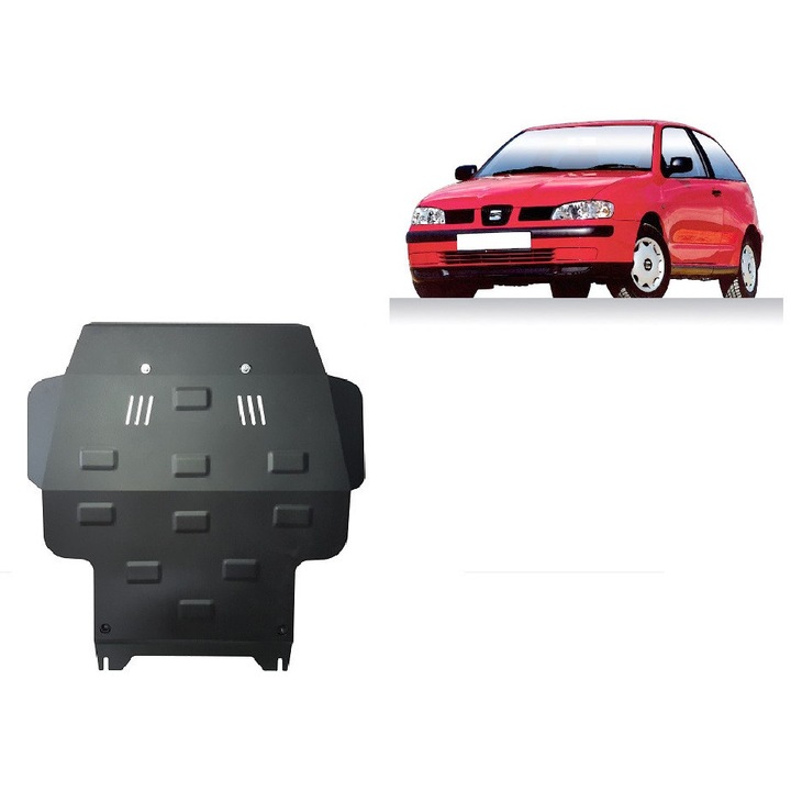 Метален щит за Seat Cordoba, Ibiza, Inca, Toledo II, Volkswagen Caddy, Polo, Vento 1993-2003 двигател, скоростна кутия