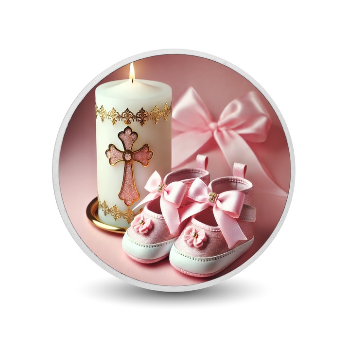 Moneda argintie 1oz pentru botezul fetitei, Arverni Mint, 5 NZD, cutie cadou, certificat de autenticitate