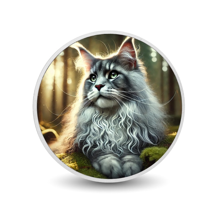 Moneda argint 1oz Forest Majesty: Guardian of the Woods, imprimeu UV, cutie cadou