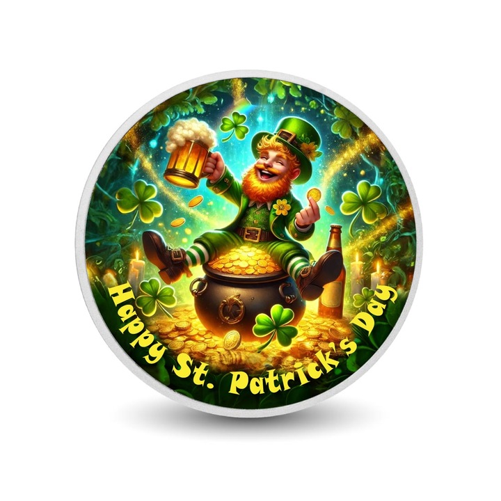 Moneda colorata 1oz Luck & Charm, St. Patrick's Day