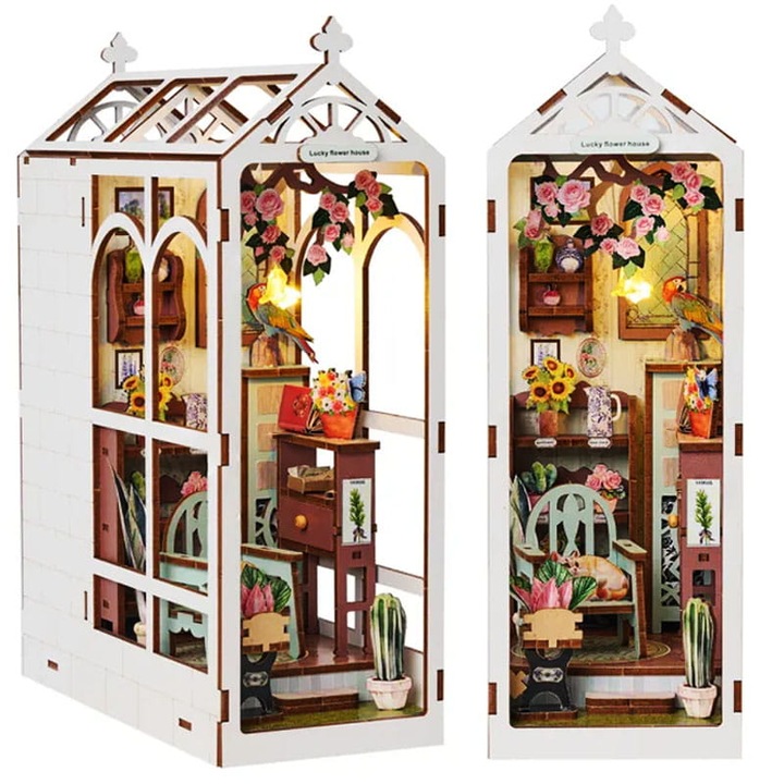 Миниатюрна къща Хабари, 101 елемента, LED, 18x8x24см