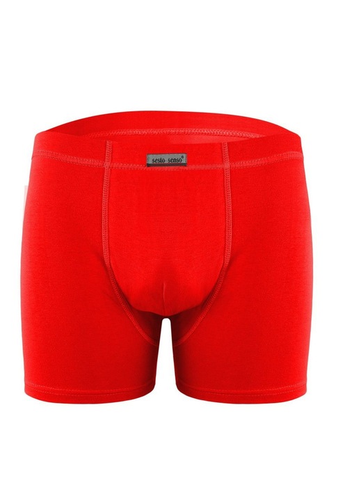 Boxeri barbatesti Sesto Senso BM04, bumbac/elastan, Rosu