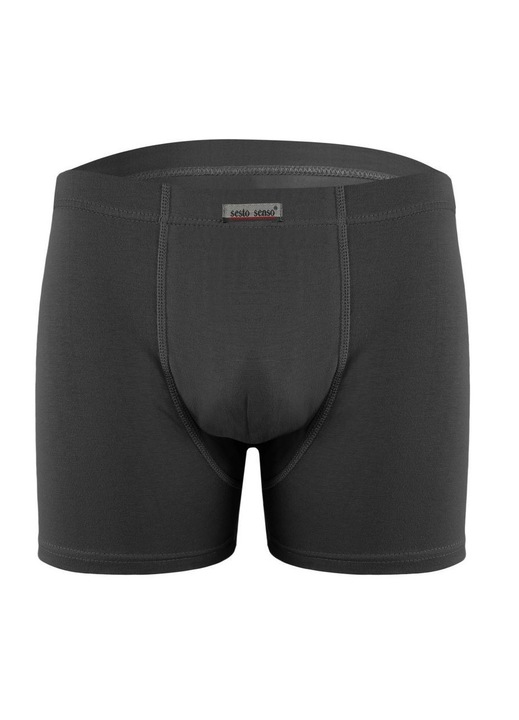 Boxeri barbatesti Sesto Senso BM04, bumbac/elastan, Gri inchis