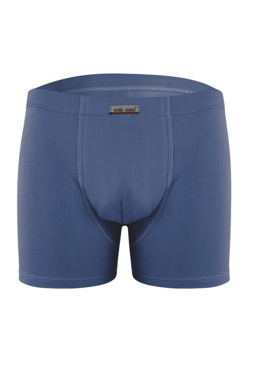 Boxeri barbatesti Sesto Senso BM04, bumbac/elastan, Albastru