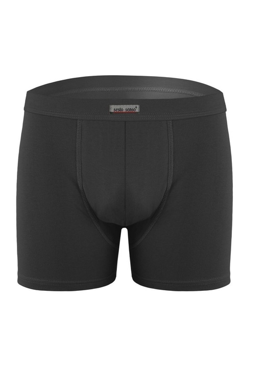 Boxeri barbatesti Sesto Senso BM03, bumbac/elastan, gri inchis, XL INTL