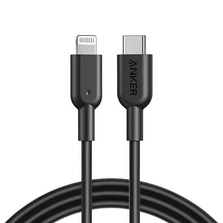Anker adatkábel, USB C – Lightning típusú, 1.8m, gyorstöltés 60W
