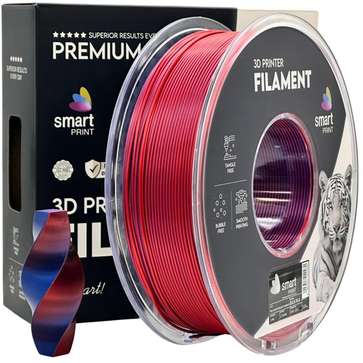 Filament Smart Print Silk PLA Tricolor Twilight Serenity 1,75 mm 1 kg