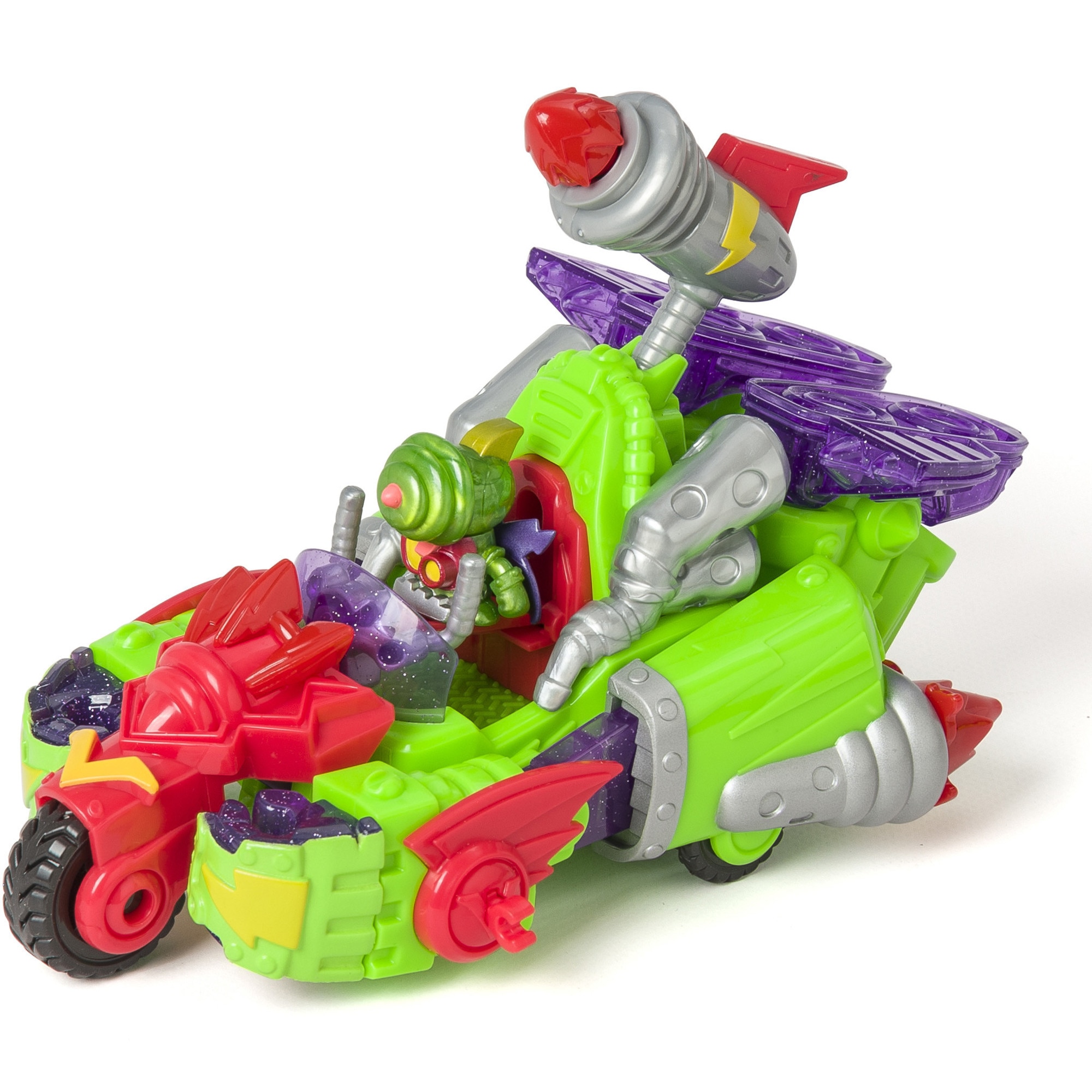 Set de joaca 2 in 1 SuperThings - Robot si masinuta, Turbo Warrior