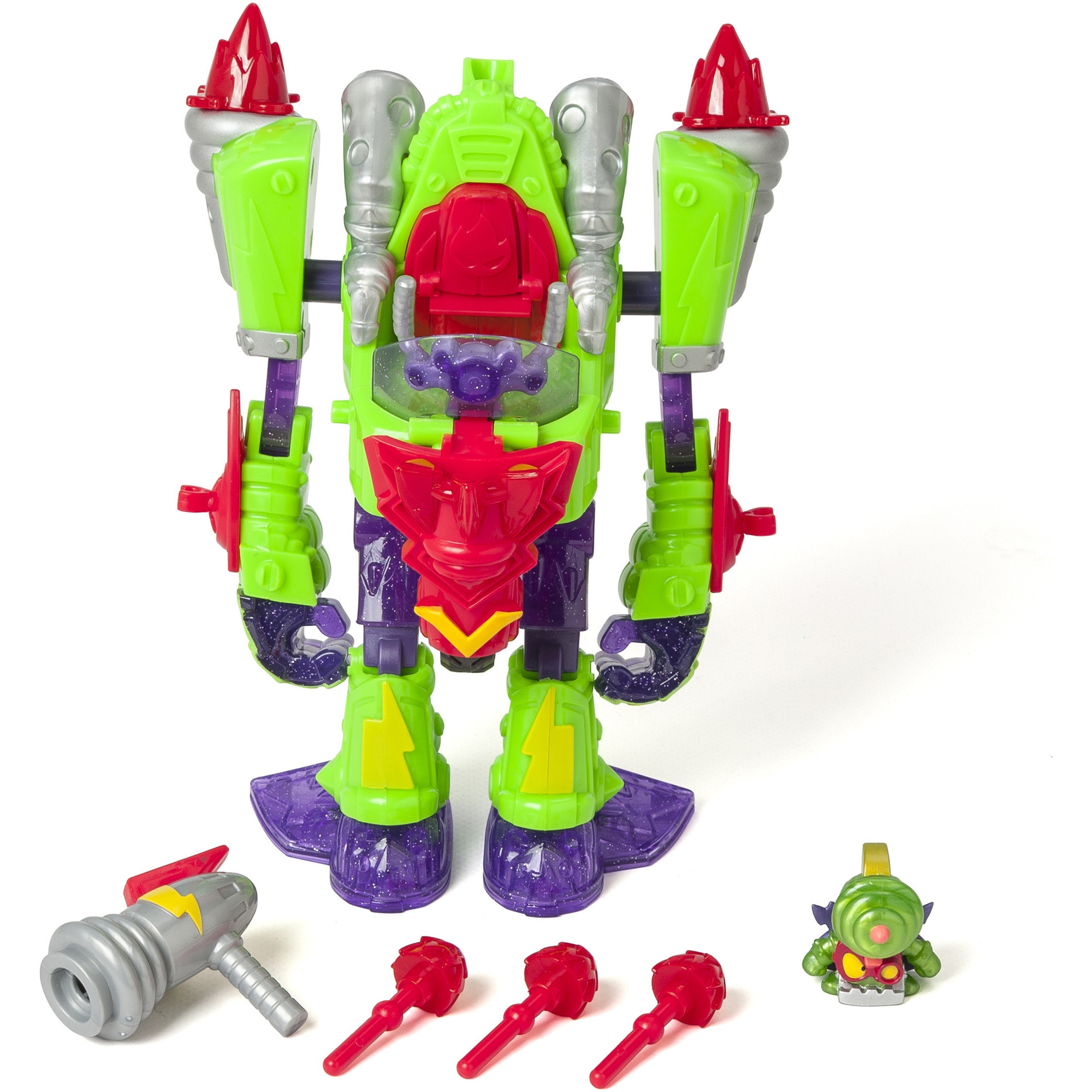 Set de joaca 2 in 1 SuperThings - Robot si masinuta, Turbo Warrior