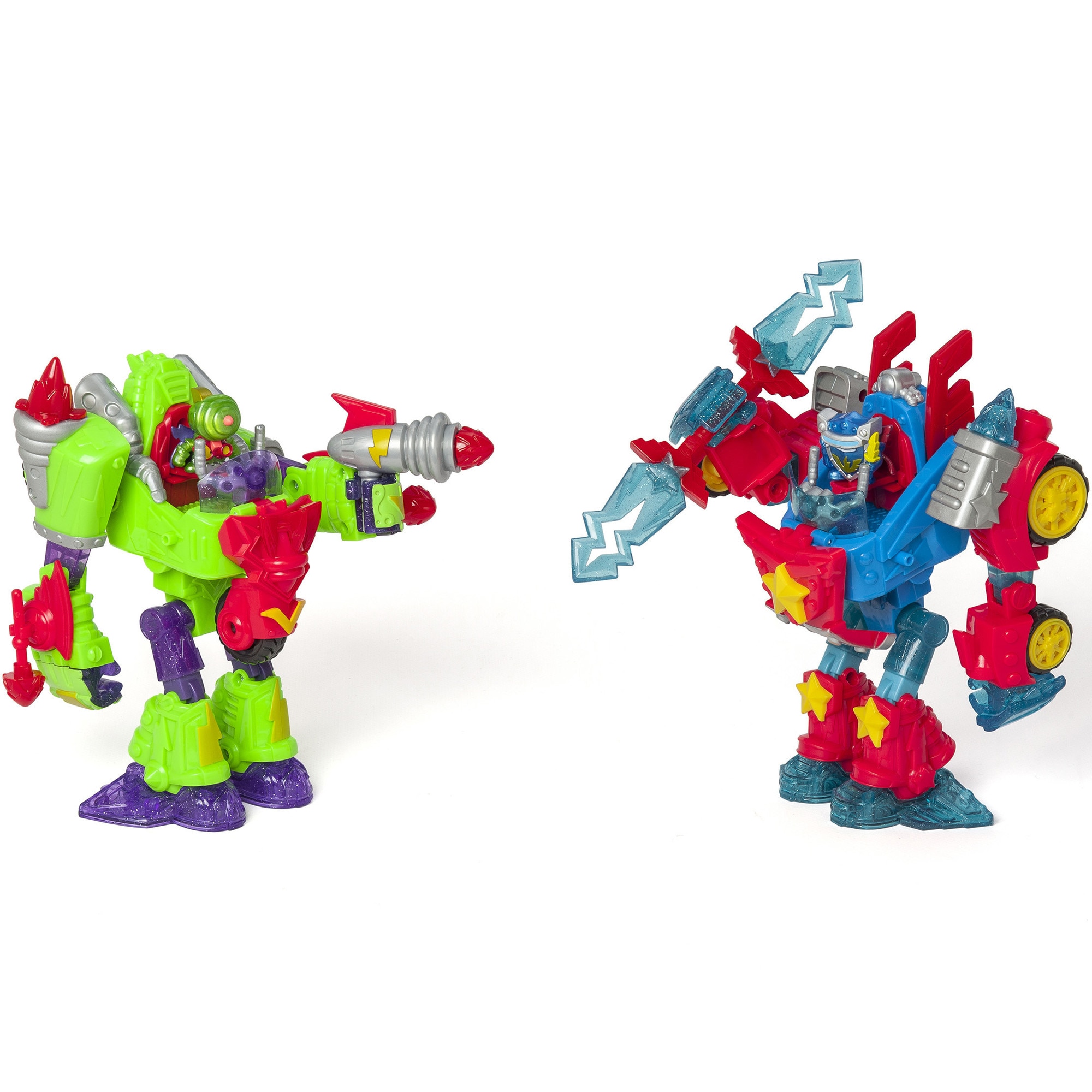 Set de joaca 2 in 1 SuperThings - Robot si masinuta, Turbo Warrior