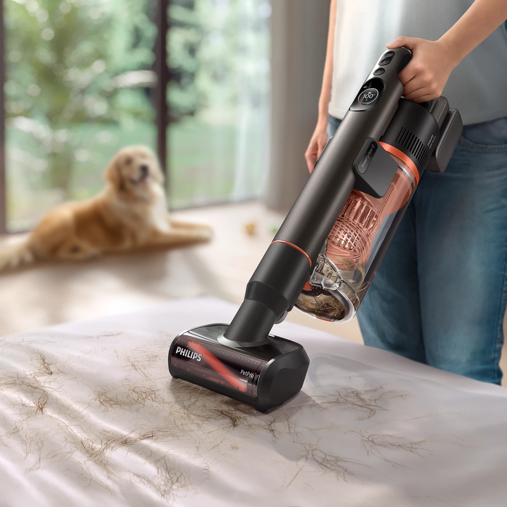 Aspirator fără fir Philips seria 7000 Aqua XC7163/01, aspirator de mână și mop