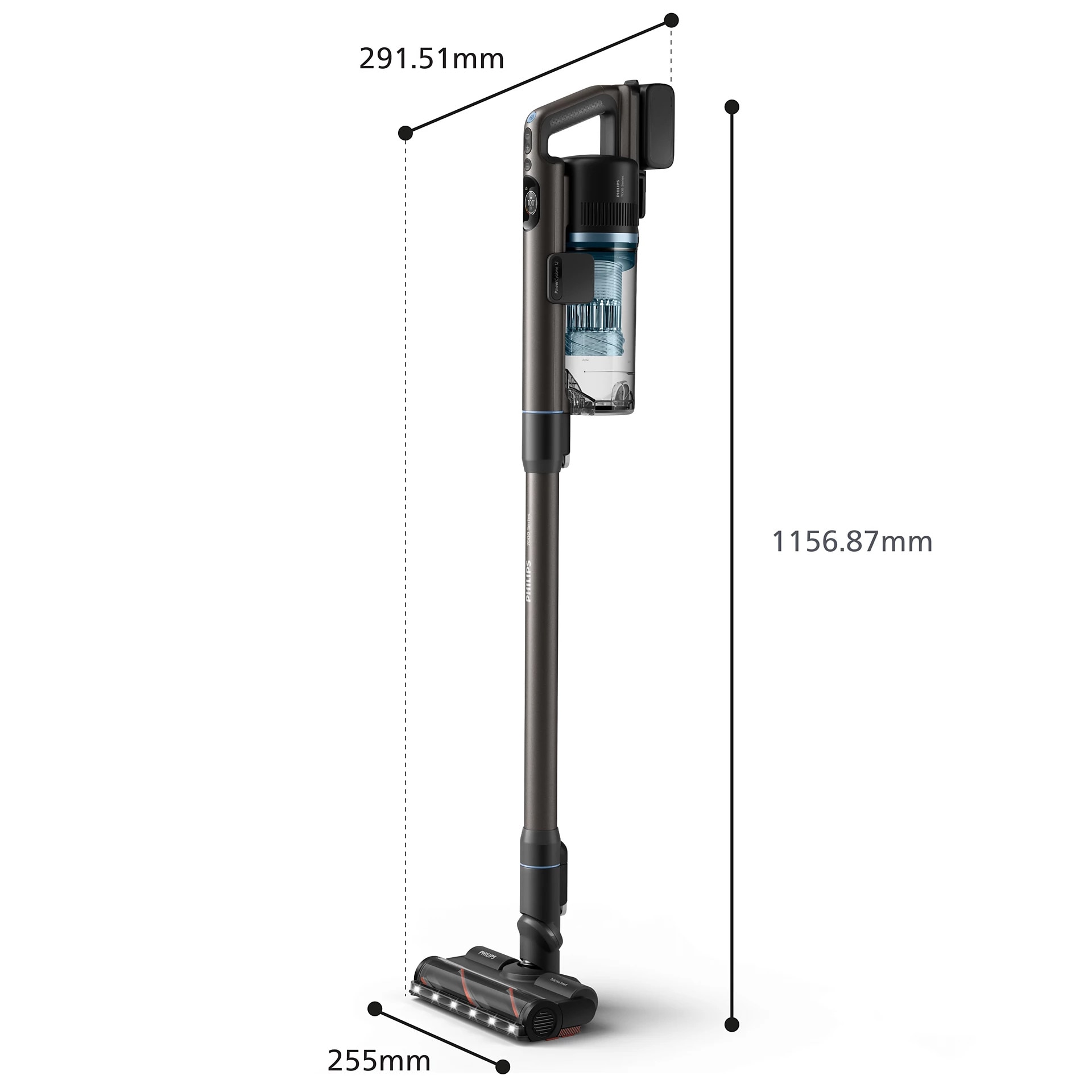 Aspirator fără fir Philips seria 7000 Aqua XC7163/01, aspirator de mână și mop