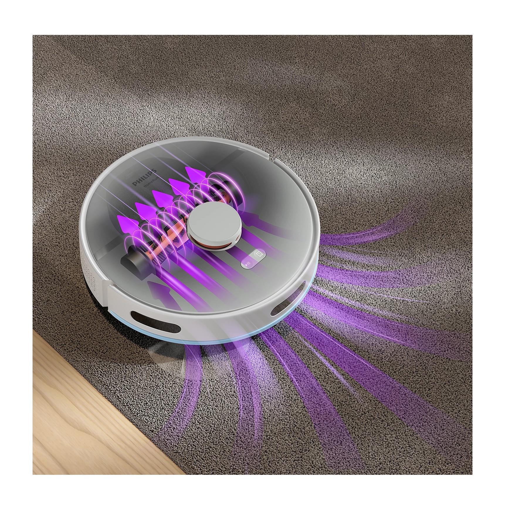 Aspirator robotizat si mop Philips XU2100/25 Homerun 2000 Aqua cu statie de andocare si golire