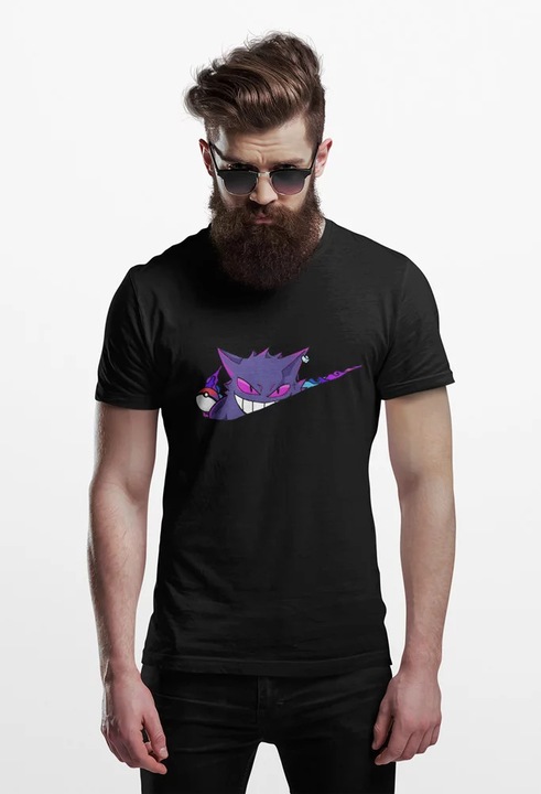 D&B 150 Unisex Polo 150AN00009 Pokemon, Fekete