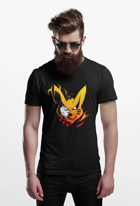 D&B 150 Tricou Unisex 150AN00006 Naruto, Negru