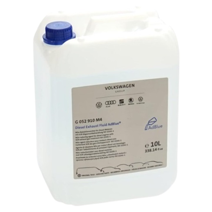 Aditiv VW VAG Group AdBlue G052910M4, volum 10 litri, pentru motorizarile Euro 5 si Euro 6