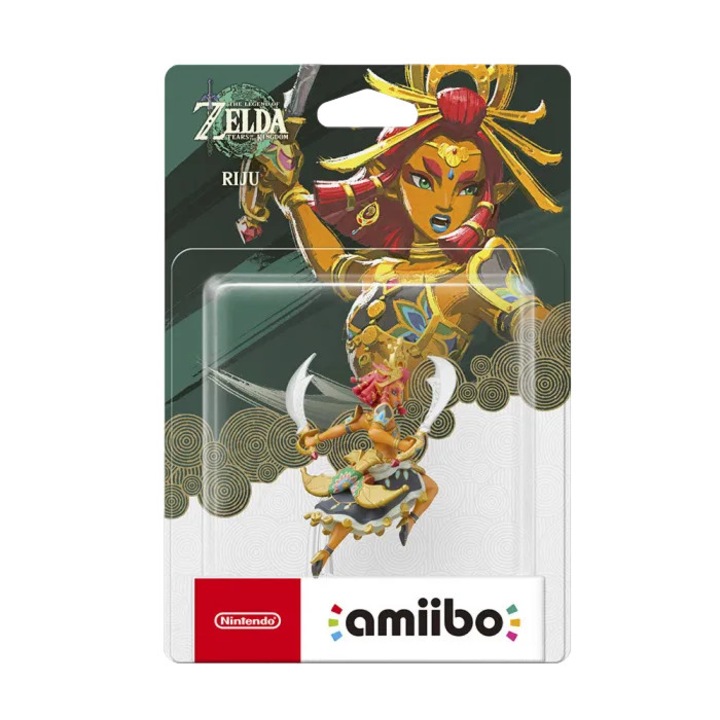 Figurină amiibo Nintendo The Legend of Zelda: Tears of the Kingdom, Riju, detalii de calitate, multicolor