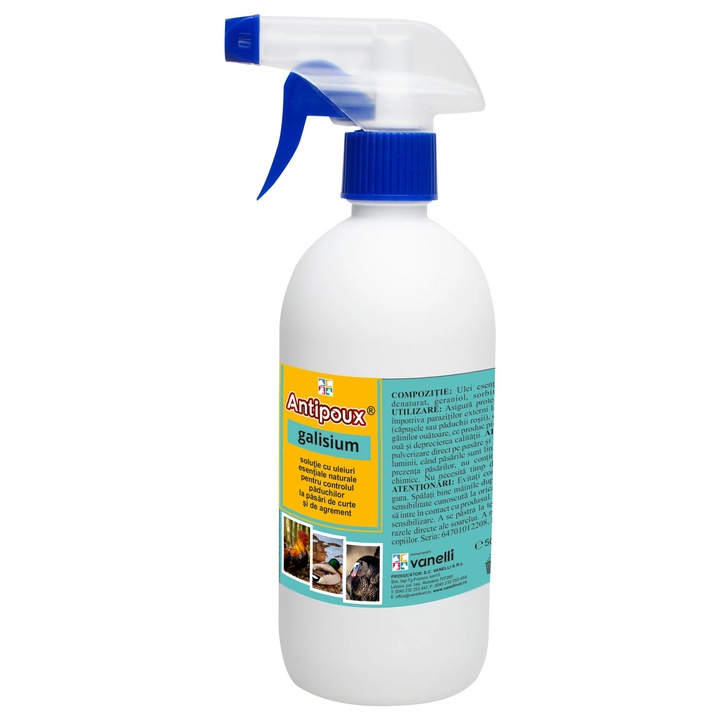 Solutie cu uleiuri esentiale cu efect antiparazitar, Antipoux Galisium, 500 ml