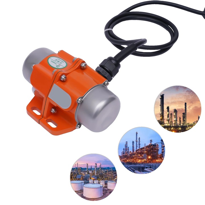 Motor de vibratie, 30W, 220V, 3000 RPM, IP65, bloc excentric ajustabil, 14x10.6x6.9cm