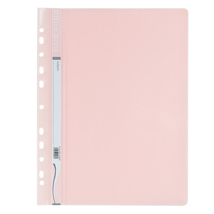 Dosar plastic nude a4 cu sina pentru biblioraft