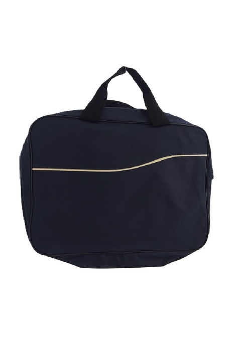 Geantă unisex de mână Geneva, 41x32cm, gri, compartiment interior închis cu fermoar