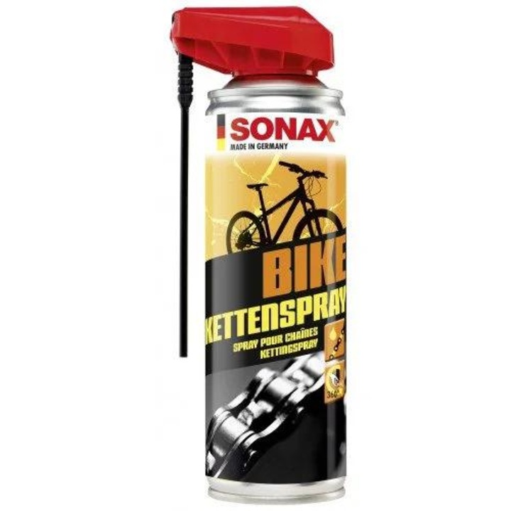 SONAX kerékpárlánc-tisztító és -kenő spray, 300 ml, 876200 modell