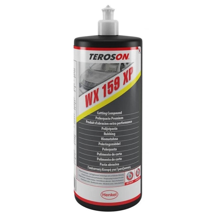 TEROSON WX 159 XP abrazív polírozó paszta, 1 kg, fehér, szilikonmentes, kód: 1954185
