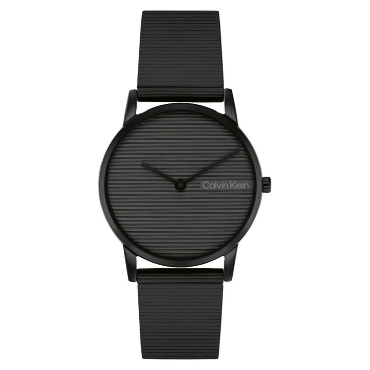 Ceas dama Calvin Klein 25100034, negru, 30mm x 6mm, inox, rezistent la apa 30m